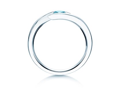 Verlobungsring Twist Colour in Silber