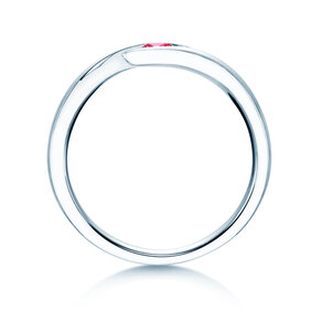 Verlobungsring Twist Colour in Silber 925/- mit Pinker Turmalin 0,05ct