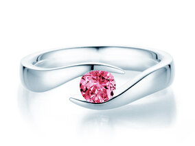 Verlobungsring Twist Colour in 14K Weißgold mit Pinker Turmalin 0,50ct