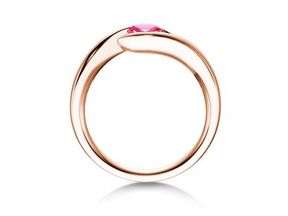 Verlobungsring Twist Colour in 18K Roségold mit Pinker Turmalin 0,50ct
