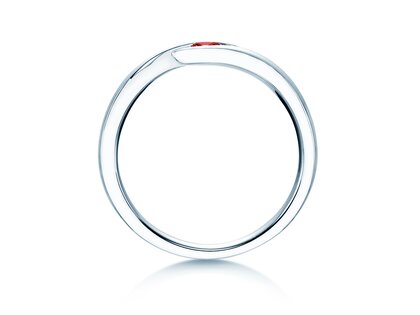 Verlobungsring Twist Colour in Silber 925/- mit Rubin 0,05ct