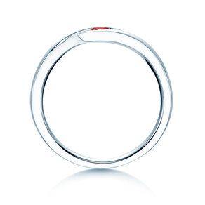 Verlobungsring Twist Colour in Silber 925/- mit Rubin 0,05ct