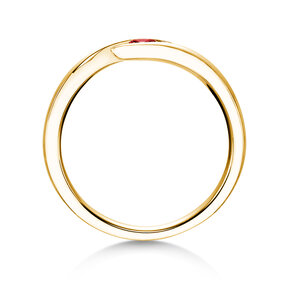 Verlobungsring Twist Colour in 14K Gelbgold mit Rubin 0,05ct