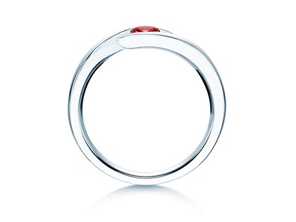 Verlobungsring Twist Colour in 18K Weißgold mit Rubin 0,25ct