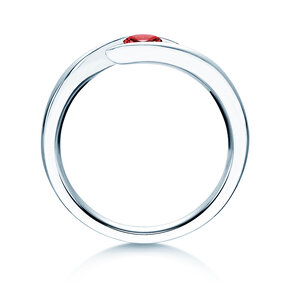 Verlobungsring Twist Colour in 18K Weißgold mit Rubin 0,25ct