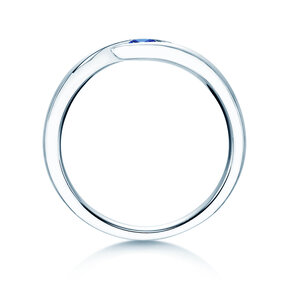Verlobungsring Twist Colour in Silber 925/- mit Saphir 0,10ct