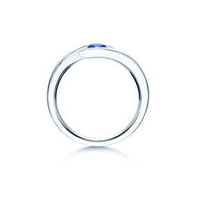 Verlobungsring Twist Colour in 9K Weißgold mit Pinker Turmalin 0,15ct