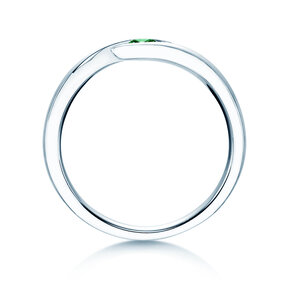 Verlobungsring Twist Colour in Silber 925/- mit Smaragd 0,05ct