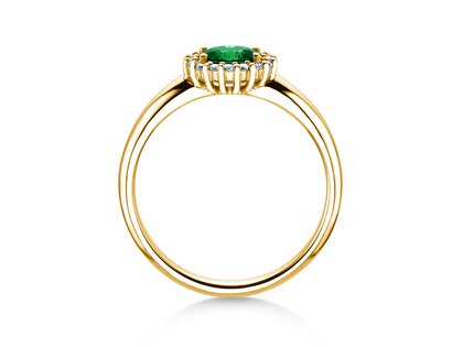 Verlobungsring Windsor Cross in Gelbgold