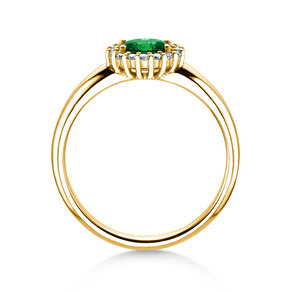 Verlobungsring Windsor Cross in Gelbgold