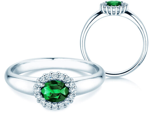 Verlobungsring Windsor Cross in Platin