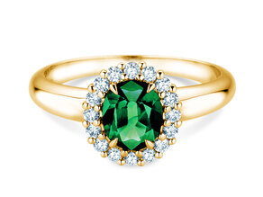 Verlobungsring Windsor Royal in Gelbgold