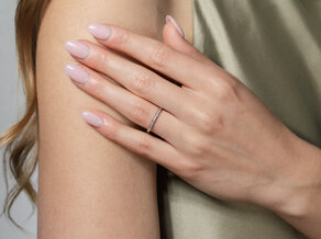Verlobungsring Alliance in 18K Weißgold mit Diamanten 0,125ct G/SI