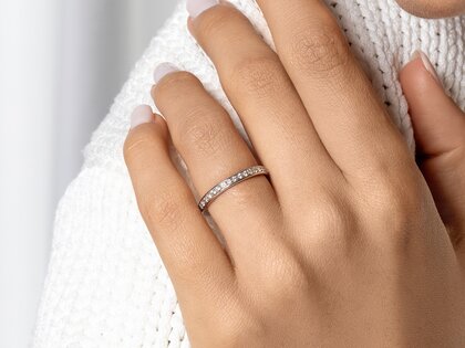 Verlobungsring Alliance in 14K Gelbgold mit Diamanten 0,30ct G/SI