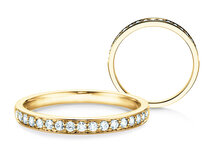 Verlobungsring Alliance-/Eternity in 9K Gelbgold mit Diamanten 0,255ct G/SI