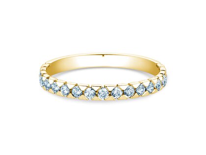 Verlobungsring Balance in 9K Gelbgold mit Diamanten 0,50ct G/SI