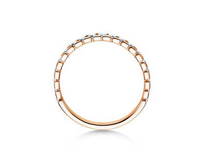 Verlobungsring Balance in 18K Roségold mit Diamanten 0,50ct G/SI