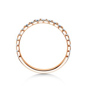 Verlobungsring Balance in 18K Roségold mit Diamanten 0,50ct G/SI