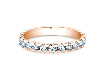 Verlobungsring Balance in 14K Roségold mit Diamanten 0,75ct G/SI