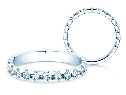 Verlobungsring Balance in 14K Weißgold mit Diamanten 0,75ct G/SI