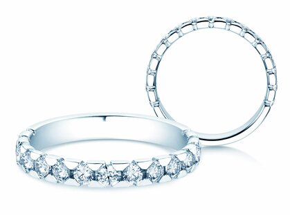 Verlobungsring Balance in 14K Weißgold mit Diamanten 0,75ct G/SI