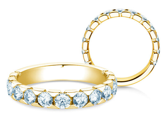 Verlobungsring Balance in 14K Gelbgold mit Diamanten 0,38ct G/SI