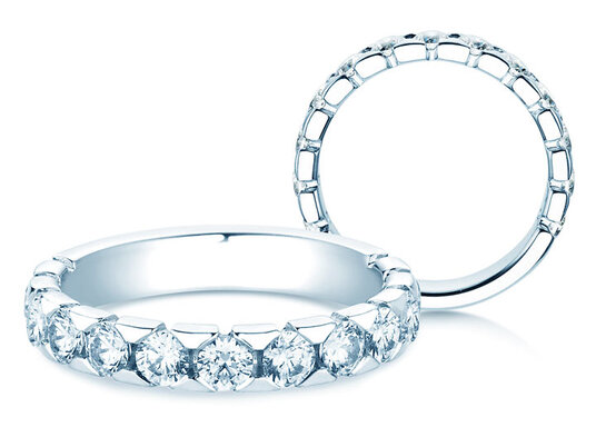 Verlobungsring Balance in 14K Weißgold mit Diamanten 0,38ct G/SI