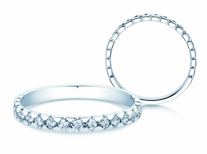 Verlobungsring Balance in Platin 950/- mit Diamanten 0,50ct G/SI