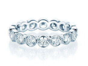 Verlobungsring Bliss in 14K Weißgold mit Diamanten 1,00ct G/SI