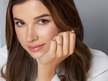 Verlobungsring Bliss in 14K Weißgold mit Diamanten 1,00ct G/SI