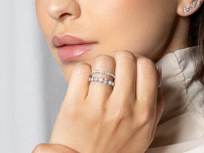 Verlobungsring Dawn in 14K Weißgold mit Diamanten 1,27ct G/SI