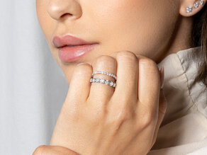 Verlobungsring Dawn in 14K Weißgold mit Diamanten 1,27ct G/SI