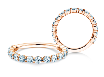 Verlobungsring Dawn in 9K Roségold mit Diamanten 0,85ct G/SI