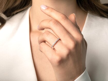 Verlobungsring Dawn in 14K Weißgold mit Diamanten 0,53ct G/SI