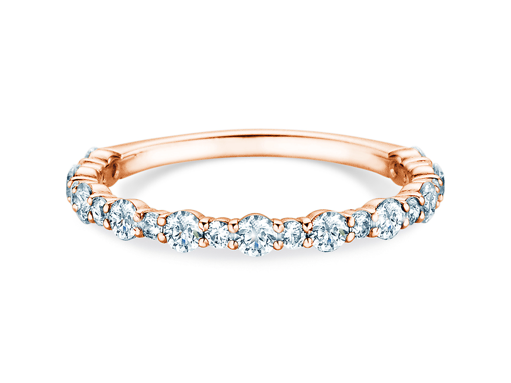 Verlobungsring Diamond Pulse in 14K Roségold mit Diamanten 0,59ct G/SI