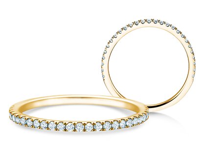 Verlobungsring Dusk in 14K Gelbgold mit Diamanten 0,25ct G/SI
