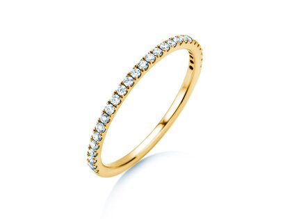Verlobungsring Dusk in 9K Gelbgold mit Diamanten 0,25ct G/SI