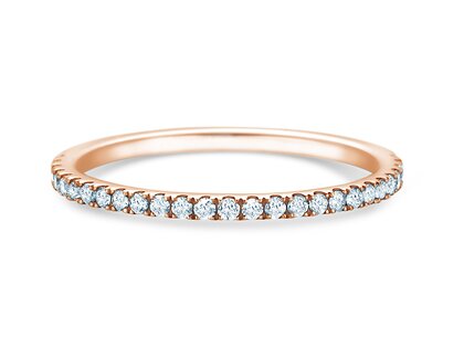 Verlobungsring Dusk in 9K Roségold mit Diamanten 0,25ct G/SI