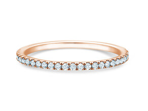 Verlobungsring Dusk in 9K Roségold mit Diamanten 0,25ct G/SI