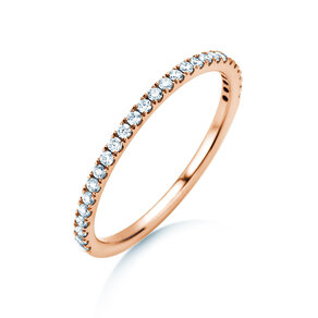 Verlobungsring Dusk in 9K Roségold mit Diamanten 0,25ct G/SI