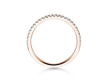 Verlobungsring Dusk in 9K Roségold mit Diamanten 0,25ct G/SI