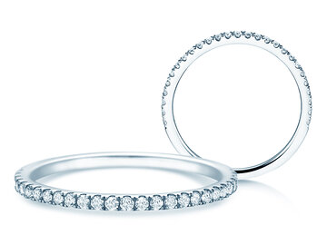 Verlobungsring Dusk in 9K Weißgold mit Diamanten 0,25ct G/SI