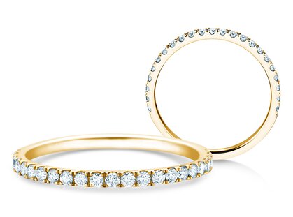 Verlobungsring Dusk in 14K Gelbgold mit Diamanten 0,35ct G/SI