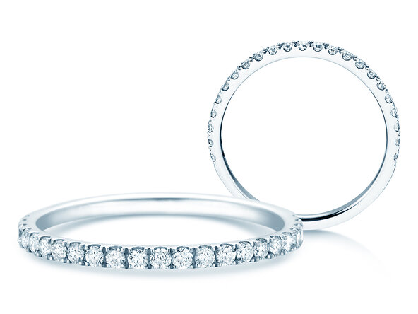 Verlobungsring Dusk in 14K Weißgold mit Diamanten 0,35ct G/SI