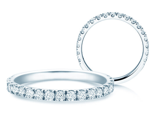 Verlobungsring Dusk in 18K Weißgold mit Labordiamanten 0,55ct E/VS