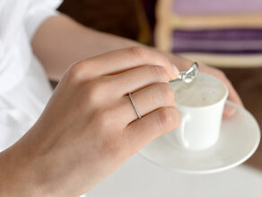 Verlobungsring Dusk in Platin 950/- mit Diamanten 0,25ct G/SI