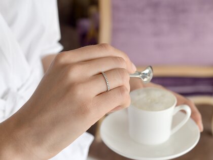 Verlobungsring Dusk in 14K Weißgold mit Diamanten 0,35ct G/SI