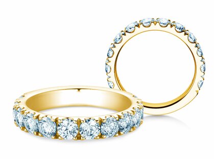 Verlobungsring Dusk in 14K Gelbgold mit Labordiamanten 1,80ct