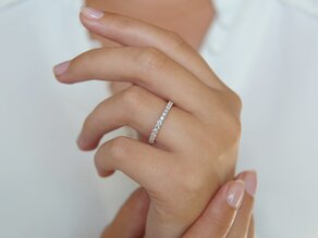 Verlobungsring Dusk in 14K Weißgold mit Labordiamanten 0,55ct E/VS