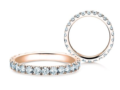 Verlobungsring Dusk in 9K Roségold mit Diamanten 1,17ct G/SI